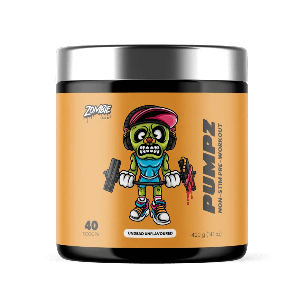 Pumpz (1) & Pumpz Zombie Labs Caffeine free pre workout 40 Serves Undead Unflavoured