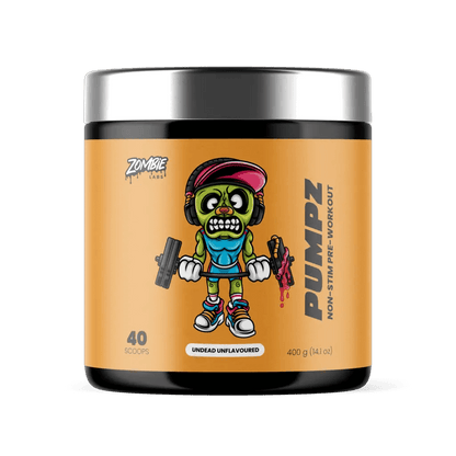Pumpz (1) & Pumpz Zombie Labs Caffeine free pre workout 40 Serves Undead Unflavoured
