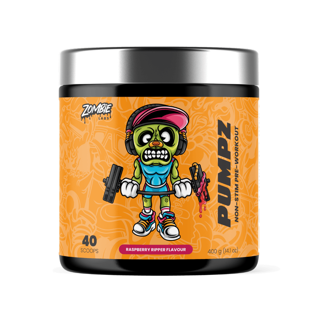 Pumpz & Pumpz Zombie Labs Caffeine free pre workout 40 Serves Raspberry Ripper