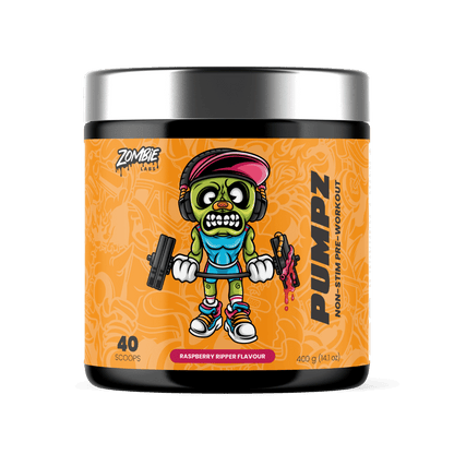Pumpz & Pumpz Zombie Labs Caffeine free pre workout 40 Serves Raspberry Ripper