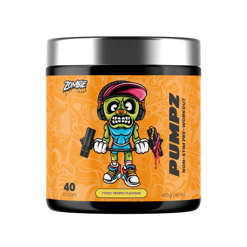 Pumpz Zombie Labs Caffeine free pre workout 40 Serves Toxic Tropic