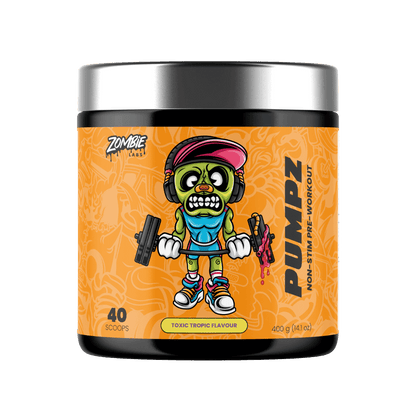 Pumpz Zombie Labs Caffeine free pre workout 40 Serves Toxic Tropic