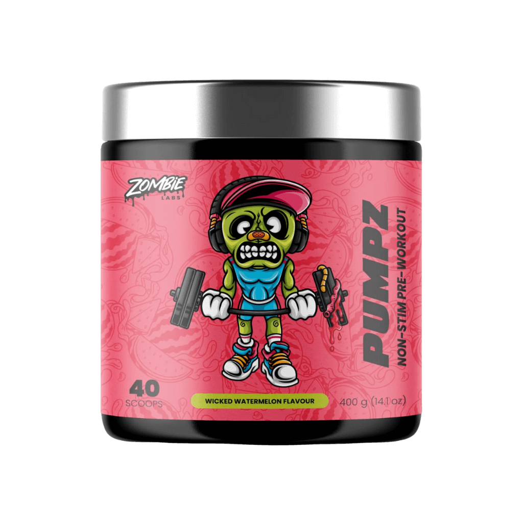 Pumpz Zombie Labs Caffeine free pre workout 40 Serves Wicked Watermelon