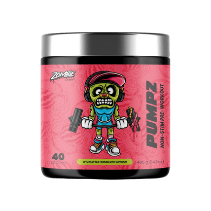 Pumpz Zombie Labs Caffeine free pre workout 40 Serves Wicked Watermelon