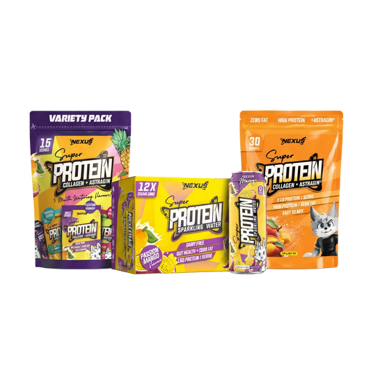 Bundle Hero - Nexus Variety Pack Sparkling Water RTD Peach Mango Protein