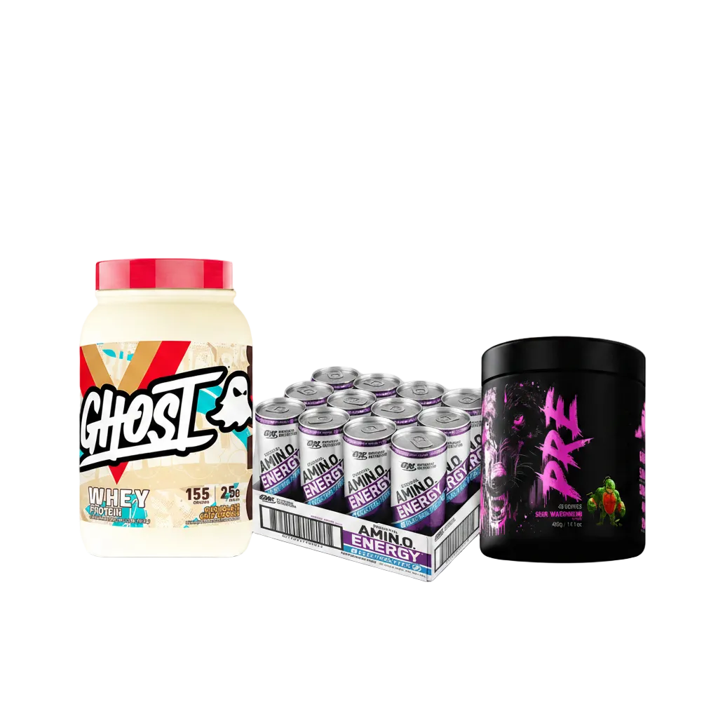 Bundle Hero - ON Amino Energy 12pk Ghost Whey Black Wolf Pre