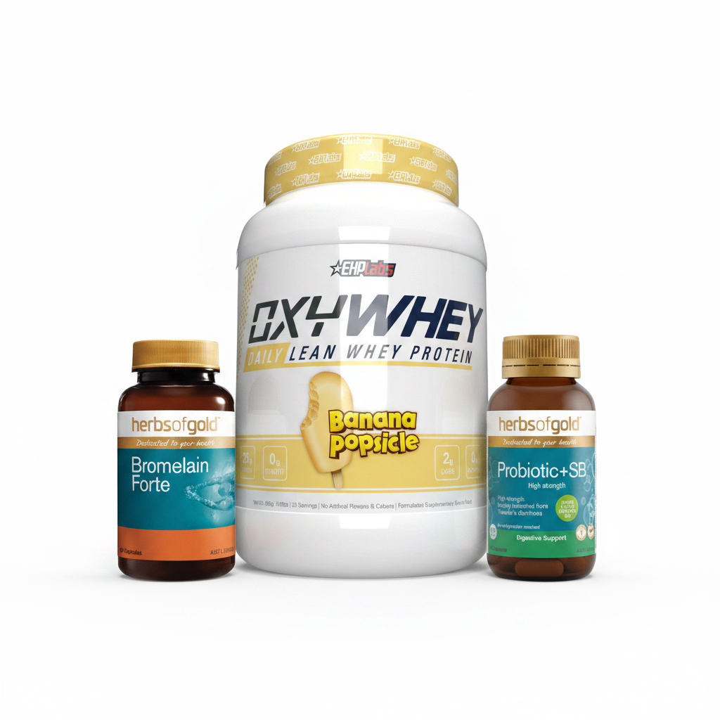 Bundle Hero - OxyWhey Bromelain Probiotic