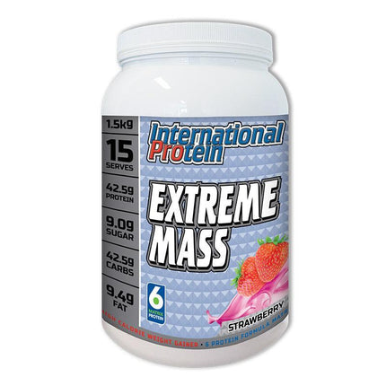 Extreme Mass - Strawberry - International Protein | MAK Fitness