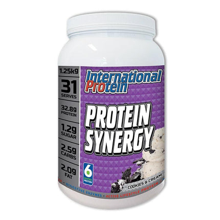 Protein Synergy - Cookies & Cream - International Protein | MAK Fitness